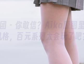森萝财团 - 你敢信?Aika原图里的全套风格,百元系列太会玩了吧?